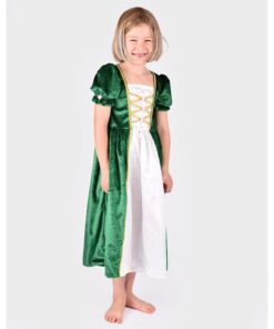 Alternative view of Princess Dress Velvet Green 122-128 CL  6-8 År