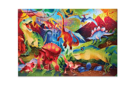 100 pc Holographic Puzzle - Dinosaur World